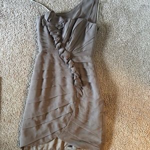 Taupe cocktail dress